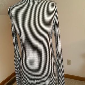 Striped turtle neck sweater